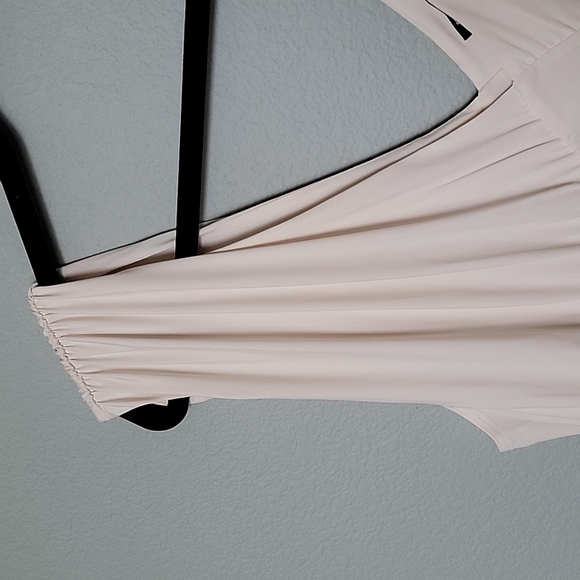 Express Balletcore body countour double layer thong bodysuit sleeveless XL - Picture 3 of 9